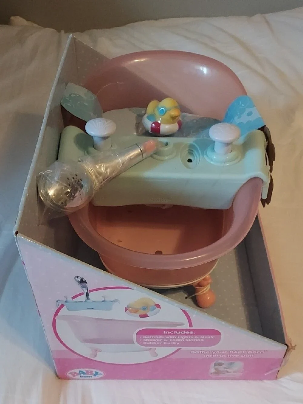 Baby Born Musical Foaming Bathtub - Pink